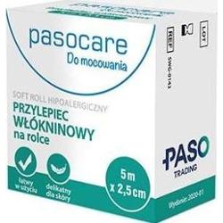 Pasocare Soft Roll przylepiec włókninowy do mocowania opatrunków 5m x 2,5cm