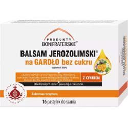 Balsam Jerozolimski na gardło bez cukru x 16 pastylek do ssania