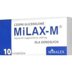 MILAX-M czopki glicerolowe x 10 sztuk