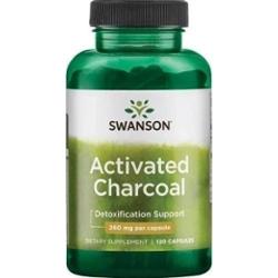 SWANSON Activated Charcoal 260mg x 120 kapsułek