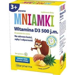 Mniamki Witamina D 500j.m x 60 pastylek do ssania
