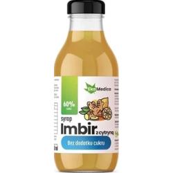 Syrop Imbir z cytryną bez dodatku cukru 300ml