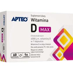 Apteo Witamina D MAX 4000j x 60 kapsułek