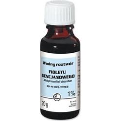 GENCJANA Fiolet roztwór wodny 1% 20ml