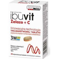 Ibuvit Żelazo + C x 30 tabletek