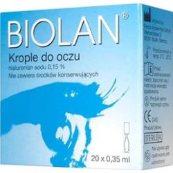 BIOLAN 0,15% krople do oczu x 15 minimsów