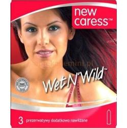 Caress Wet New Prezerwatywy nawilżane x 3 sztuki
