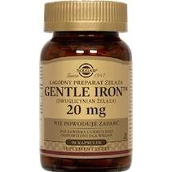 SOLGAR Żelazo Gentle Iron - łagodny preparat żelaza 20mg x 90 kapsułek