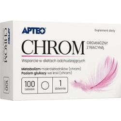 APTEO Chrom organiczny z niacyną x 100 tabletek