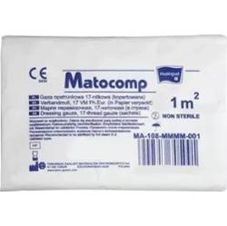 Matocomp gaza opatrunkowa bawełniana niejałowa 17-nitkowa 1m x 1 sztuka