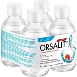 Orsalit Drink płyn o smaku truskawkowym 4 x 200ml