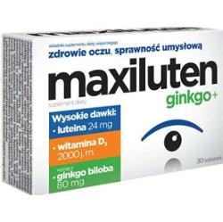 Maxiluten ginkgo+ x 30 tabletek