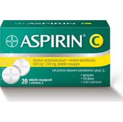 ASPIRIN C x 20 tabletek musyjących