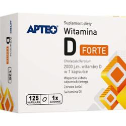 APTEO Witamina D Forte 2000j.m x 125 kapsułek