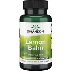 SWANSON Full Spectrum Lemon Balm 500mg x 60 kapsułek