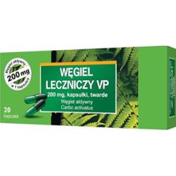 Węgiel leczniczy VP 200mg x 20 kapsułek