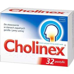 Cholinex x 32 pastylki do ssania