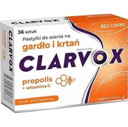Clarvox Propolis smak pomarańczowy x 36 pastylek do ssania