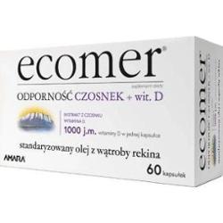 Ecomer Odporność Czosnek + Witamina D x 60 kapsułek