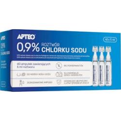 APTEO 0,9% roztwór chlorku sodu 5ml x 40 ampułek
