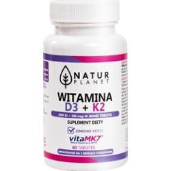 Natur Planet Witamina D3 + K2 x 120 tabletek