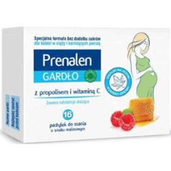PRENALEN GARDŁO z maliną i propolisem x 16 pastylek do ssania