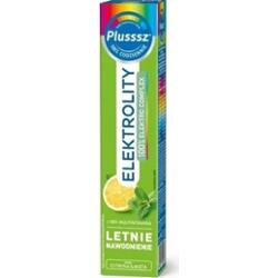 Plusssz Elektrolity + 100% Multiwitamina cytryna & mięta x 24 tabletki musujące