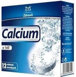 Calcium musujące tabletki w folii x 12 sztuk
