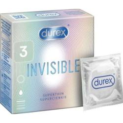 DUREX Invisible prezerwatywy dla większej bliskości x 3 sztuki