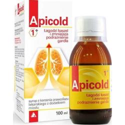 APICOLD 1+ Syrop z korzenia prawoślazu z dodatkiem miodu 100ml