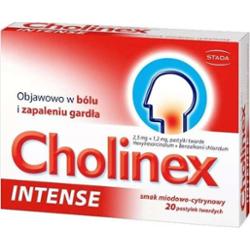 CHOLINEX INTENSE X 20 tabletek miód-cytryna