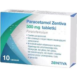 Paracetamol Zentiva 500mg x 10 tabletek