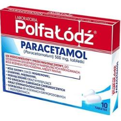 PARACETAMOL 500mg x 10 tabletek