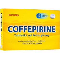 Coffepirine Tabletki od bólu głowy 450mg + 50mg x 12 sztuk