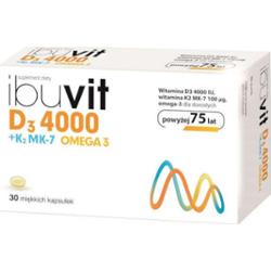 Ibuvit D3 4000 + K2 MK-7 Omega 3 x 30 kapsułek