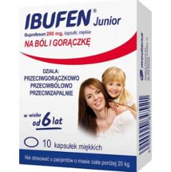IBUFEN JUNIOR 0,2g x 10 kapsułek