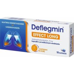 Deflegmin EFFECT LONG x 10 kapsułek o przedłużonym uwalnianiu