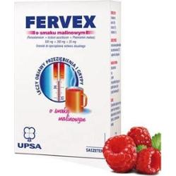 FERVEX o smaku malinowym x 12 saszetek