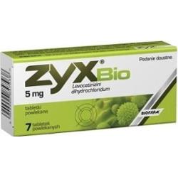 ZYX BIO 5mg x 7 tabletek