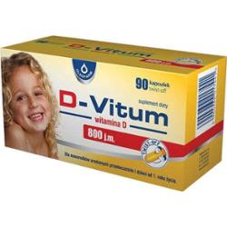 D-VITUM 800 j.m. Witamina D dla niemowląt x 90 kapsułek twist-off