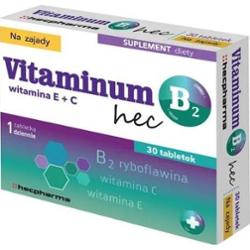 VITAMINUM B2 HEC Na Zajady x 30 tabletek