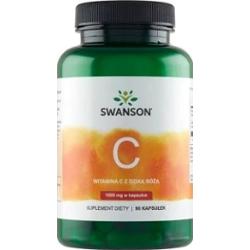 SWANSON Vitamin C 1000mg z dziką różą x 90 kapsułek