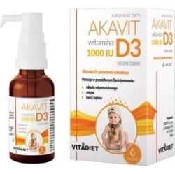 Akavit Witamina D3 1000 IU krople 29,4ml