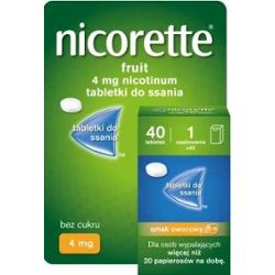 Nicorette Fruit 4mg x 40 tabletek do ssania