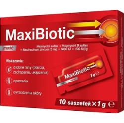MaxiBiotic maść 1g x 10 saszetek