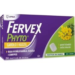 Fervex Phyto gardło i kaszel x 20 pastylek do ssania
