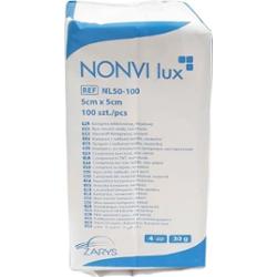 Nonvi Lux Kompresy z włókniny niejałowe 4-warstwowe 5 x 5cm x 100 sztuk
