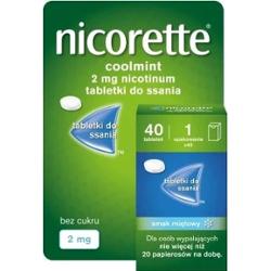 Nicorette Coolmint 2mg x 40 tabletek do ssania