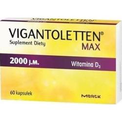 Vigantoletten Max 2000j.m. x 60 kapsułek