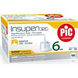 Insupen Igły do penów insulinowych 32G 0,23 x 6mm x 100 sztuk